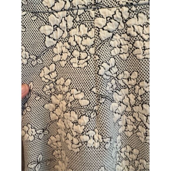 Anthropologie Dress Gray White Floral Lace Sleeveless V Neck Party‎ - Picture 14 of 14
